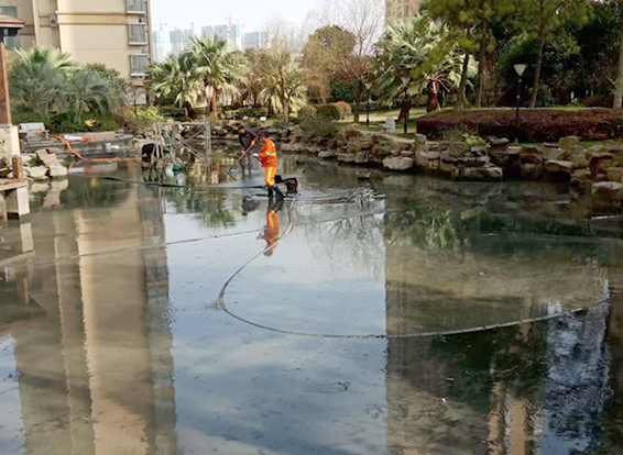重庆景观池淤泥清理